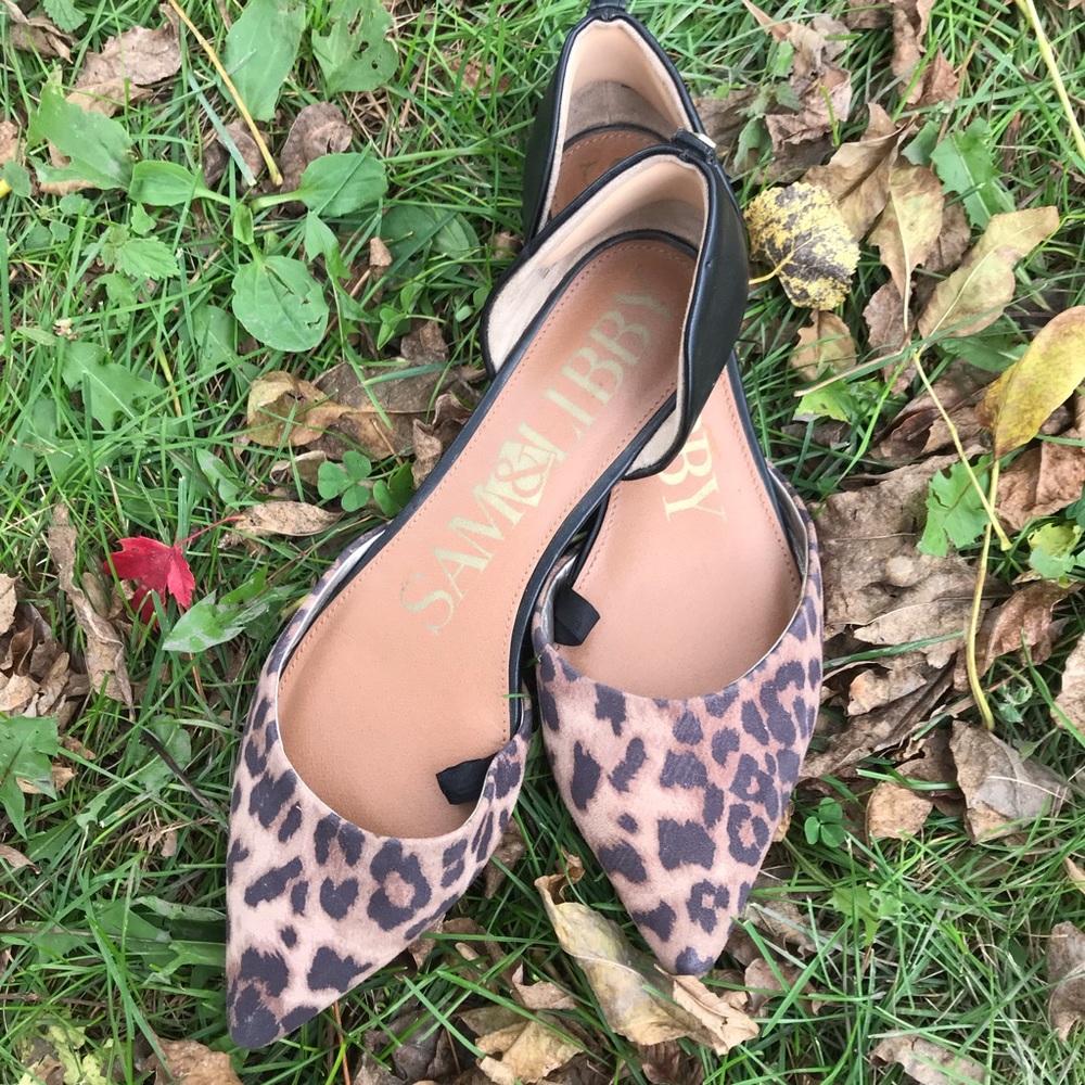 Sam & Libby leopard flats
